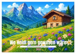 Wo Heidi gern gewesen wäre (Tischkalender 2026 DIN A5 quer), CALVENDO Monatskalender Cover Wo Heidi gern gewesen wäre (Tischkalender 2026 DIN A5 quer), CALVENDO Monatskalender