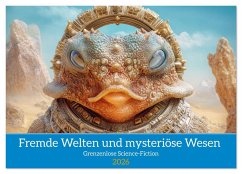 Fremde Welten und mysteriöse Wesen - Grenzenlose Science-Fiction (Wandkalender 2026 DIN A2 quer), CALVENDO Monatskalender