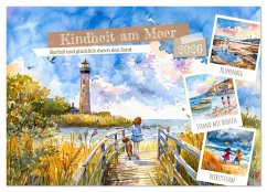 Cover Kindheit am Meer - Barfuß und glücklich durch den Sand (Wandkalender 2026 DIN A4 quer), CALVENDO Monatskalender