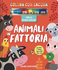 Cover Animali in fattoria. Colora con l'acqua