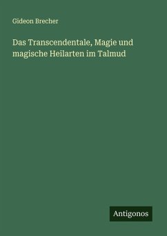 Das Transcendentale, Magie und magische Heilarten im Talmud - Brecher, Gideon