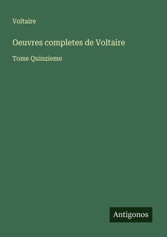 Cover Oeuvres completes de Voltaire