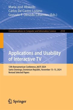 Cover Applications and Usability of Interactive TV