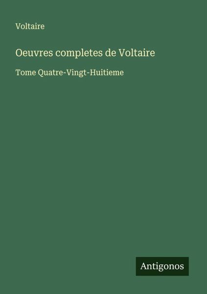 Oeuvres completes de Voltaire