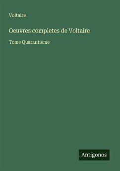 Cover Oeuvres completes de Voltaire