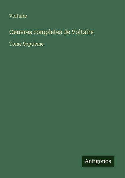 Oeuvres completes de Voltaire