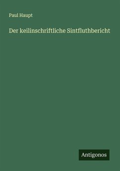 Cover Der keilinschriftliche Sintfluthbericht