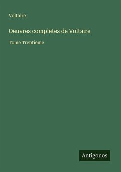 Cover Oeuvres completes de Voltaire