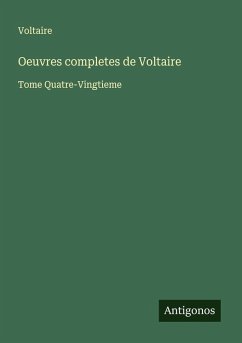 Cover Oeuvres completes de Voltaire