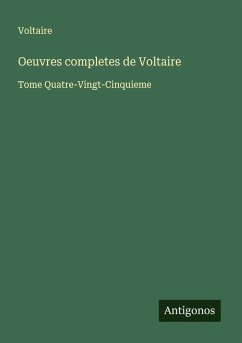 Cover Oeuvres completes de Voltaire