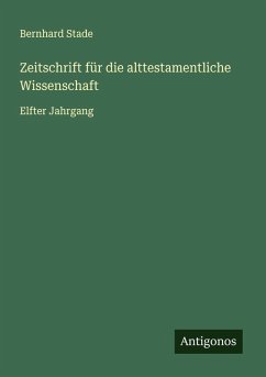 Cover Zeitschrift für die alttestamentliche Wissenschaft