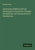 Analytisches Hülfsbuch für die Physiologisch-Chemischen Übungen der Mediciner und Pharmaceuten in Tabellenform