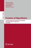 Frontiers of Algorithmics (eBook, PDF)