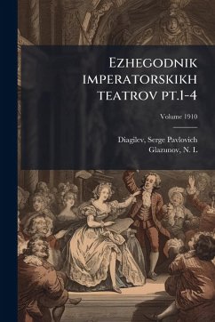 Cover Ezhegodnik imperatorskikh teatrov pt.1-4