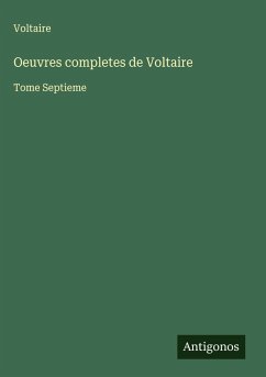 Cover Oeuvres completes de Voltaire