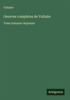 Cover Oeuvres completes de Voltaire