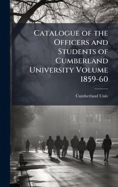 Cover Catalogue of the Officers and Students of Cumberland University Volume 1859-60