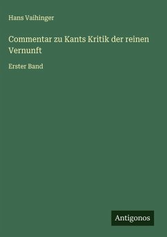 Cover Commentar zu Kants Kritik der reinen Vernunft