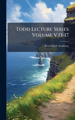 Cover Todd Lecture Series Volume V.13-17