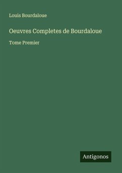 Cover Oeuvres Completes de Bourdaloue