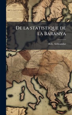 Cover De la statistique de la Baranya