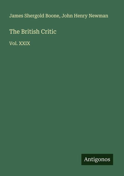 The British Critic The British Critic