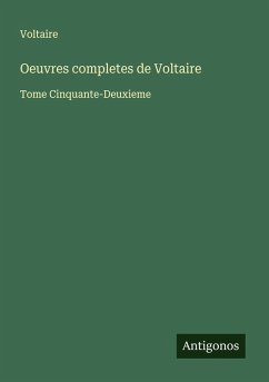 Cover Oeuvres completes de Voltaire