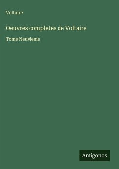 Cover Oeuvres completes de Voltaire