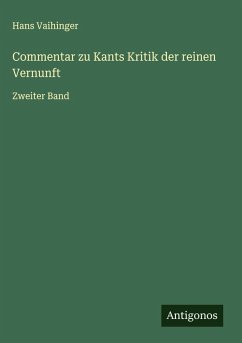Cover Commentar zu Kants Kritik der reinen Vernunft