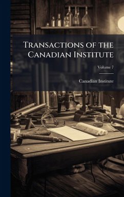 Cover Transactions of the Canadian Institute