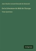 De la Litterature du Midi de l'Europe