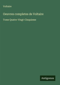 Cover Oeuvres completes de Voltaire