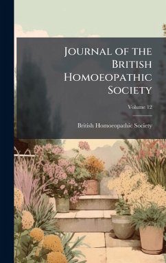 Cover Journal of the British Homoeopathic Society