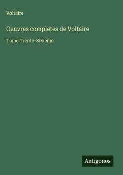 Cover Oeuvres completes de Voltaire