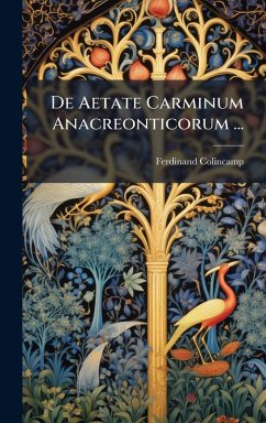 Cover De Aetate Carminum Anacreonticorum ...