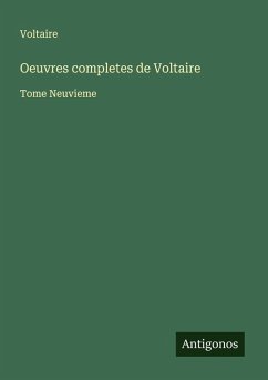 Cover Oeuvres completes de Voltaire