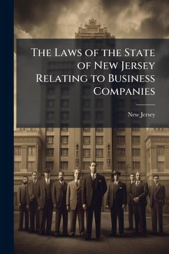 Cover The Laws of the State of New Jersey Relating to Business Companies