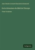 De la Litterature du Midi de l'Europe