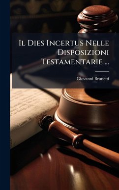 Cover Il Dies Incertus Nelle Disposizioni Testamentarie ...