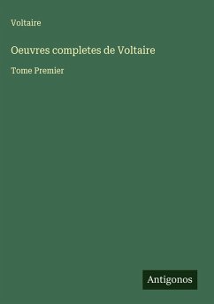 Oeuvres completes de Voltaire Cover Oeuvres completes de Voltaire