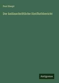 Cover Der keilinschriftliche Sintfluthbericht