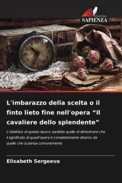 Cover L'imbarazzo della scelta o il finto lieto fine nell'opera 