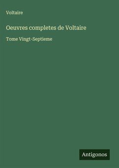 Oeuvres completes de Voltaire Cover Oeuvres completes de Voltaire