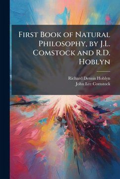 Cover First Book of Natural Philosophy, by J.L. Comstock and R.D. Hoblyn