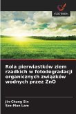 Rola pierwiastków ziem rzadkich w fotodegradacji organicznych zwi¿zków wodnych przez ZnO Rola pierwiastków ziem rzadkich w fotodegradacji organicznych zwi¿zków wodnych przez ZnO