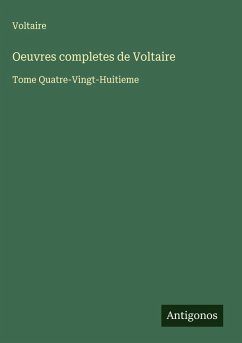 Cover Oeuvres completes de Voltaire