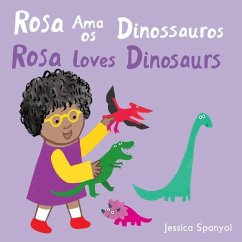 Cover Rosa AMA OS Dinossauros / Rosa Loves Dinosaurs (Portuguese Bilingual Edition)