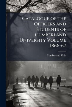 Cover Catalogue of the Officers and Students of Cumberland University Volume 1866-67