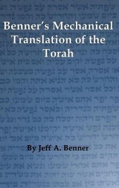 Cover Benner's Mechanical Translation of the Torah (eBook, ePUB)