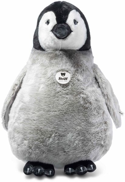Steiff 075728 - Flaps Pinguin, stehend, grau, Plüsch, 60 cm